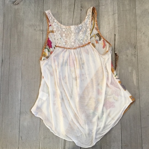 Anthropologie RARE Silk Tank Floral - Picture 6 of 7